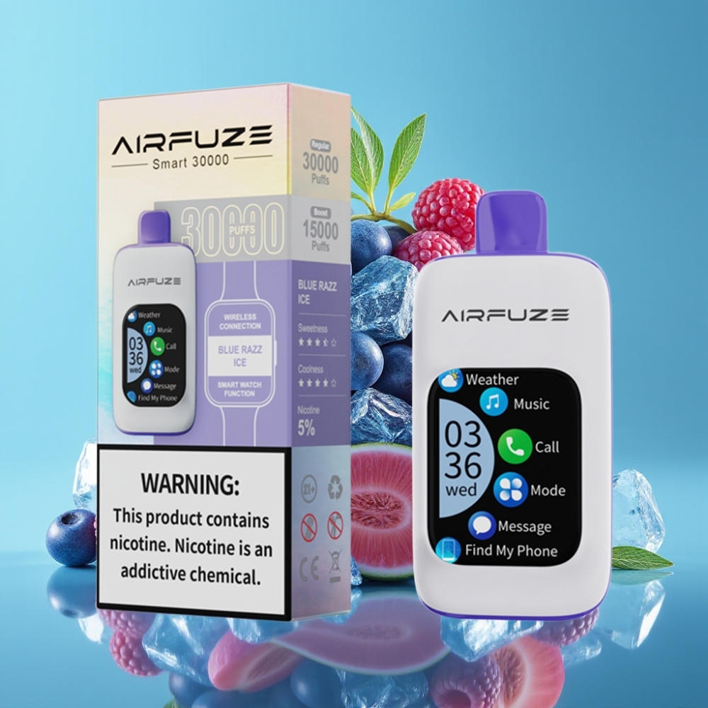 AirFuze Smart 30000 Puffs 5 Nicotine Blauwe Razz IJs