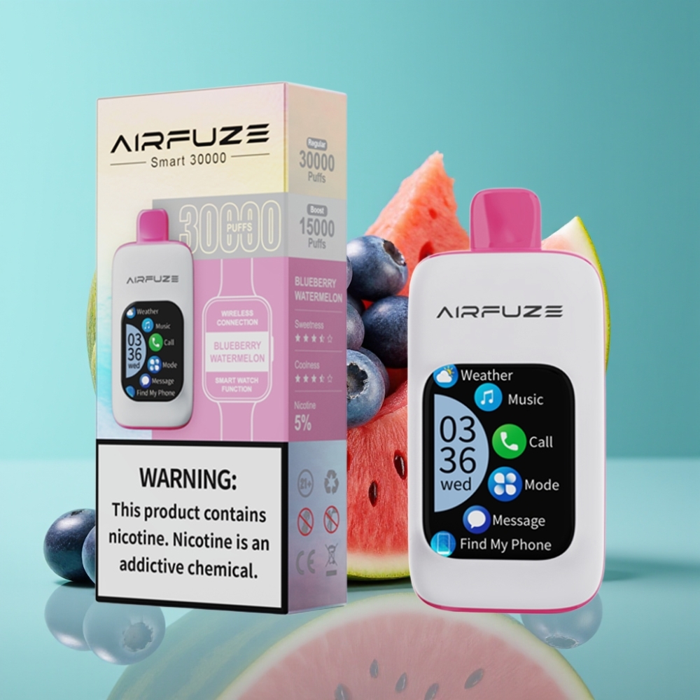 AirFuze Smart 30000 Puffs Disposable Pod - 5 Nicotine 900mAh Blauwe Watermeloen
