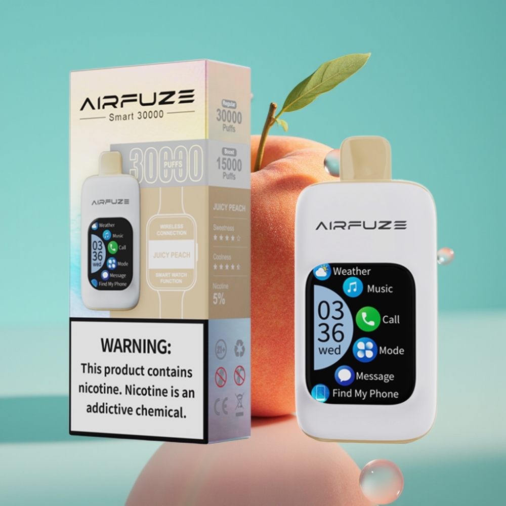 AirFuze Smart 30000 Puffs Disposable Pod - 5 Nicotine Type-C Perzik