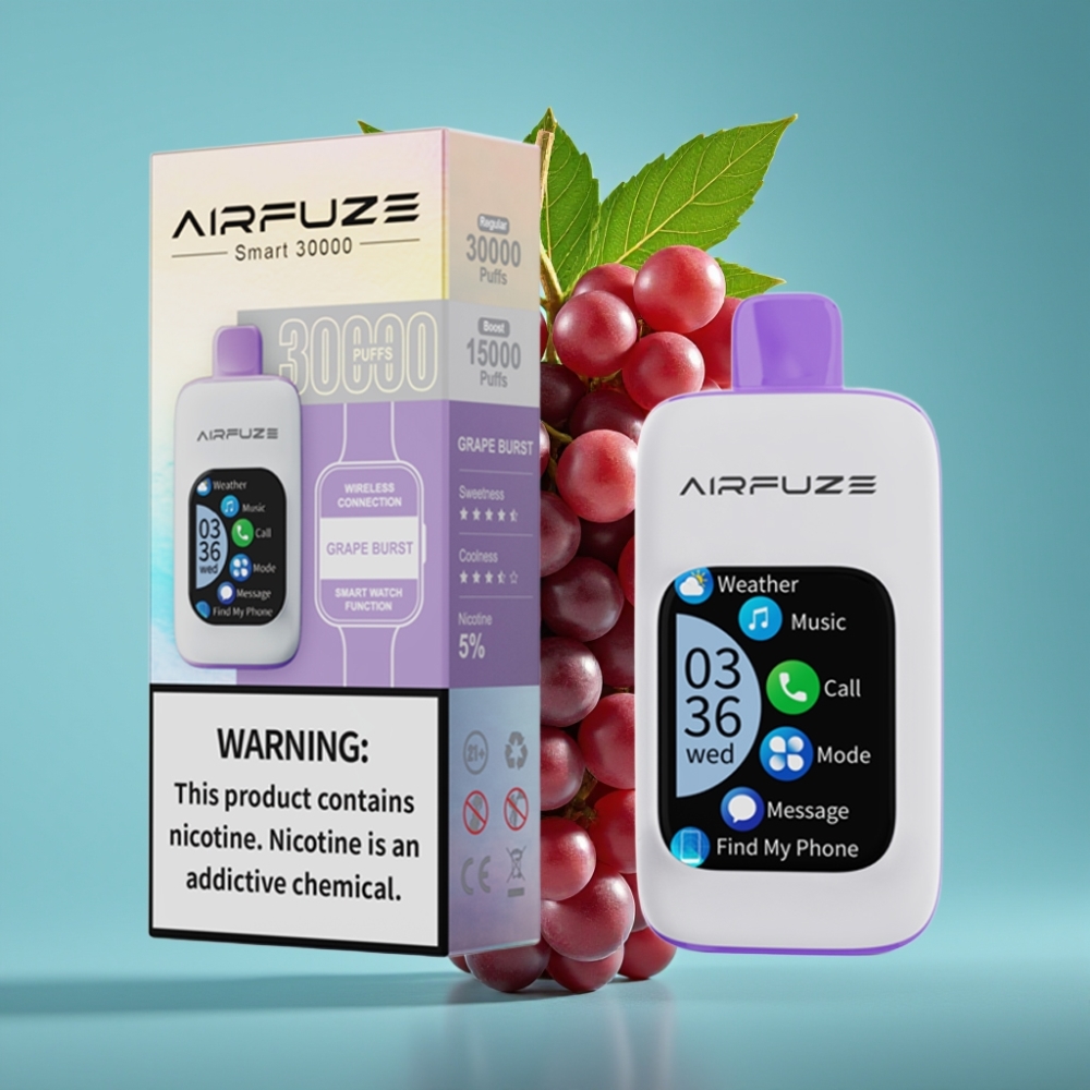 AirFuze Smart 30000 Puffs Disposable Pod 5 Nicotine Druivenblast