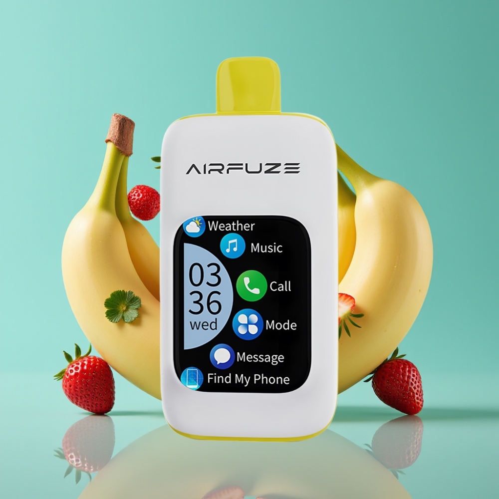 AirFuze Smart 30000 Puffs Disposable Pod Aardbei Banaan 5 900mAh Type-C