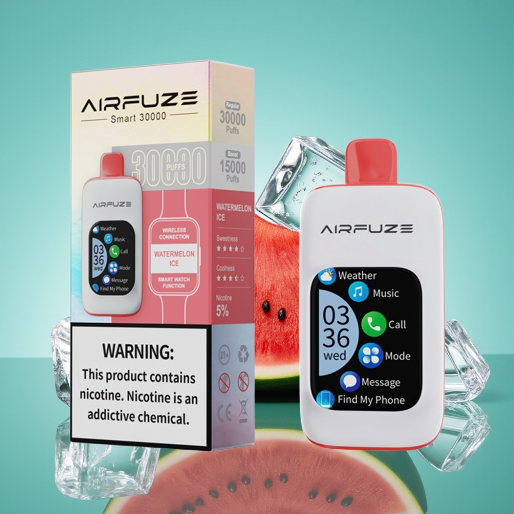AirFuze Smart 30000 Puffs Disposable Pod Watermeloen IJs 5 900mAh Type-C