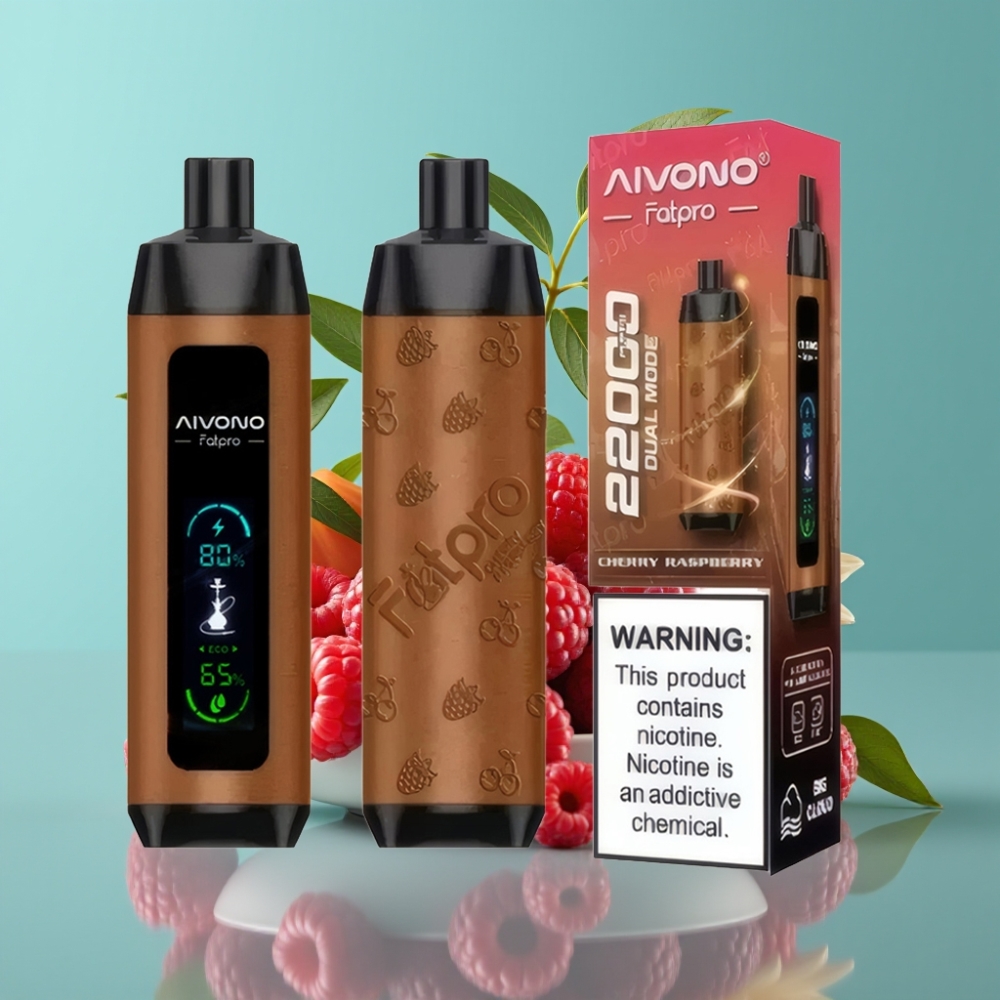 Aivono AIM FATPRO 22000 Puffs 28ml Kers Framboos 600mAh