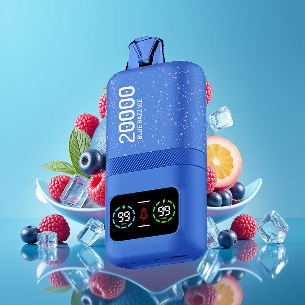 Aivono AIM MAGIC 20000 Puffs 26ml Blauwe Razz IJs Dual Mesh LCD