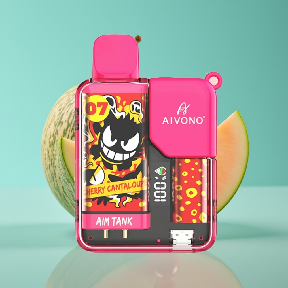 Aivono AIM-TANK 9500 Puffs 18ml Kers Cantaloupe