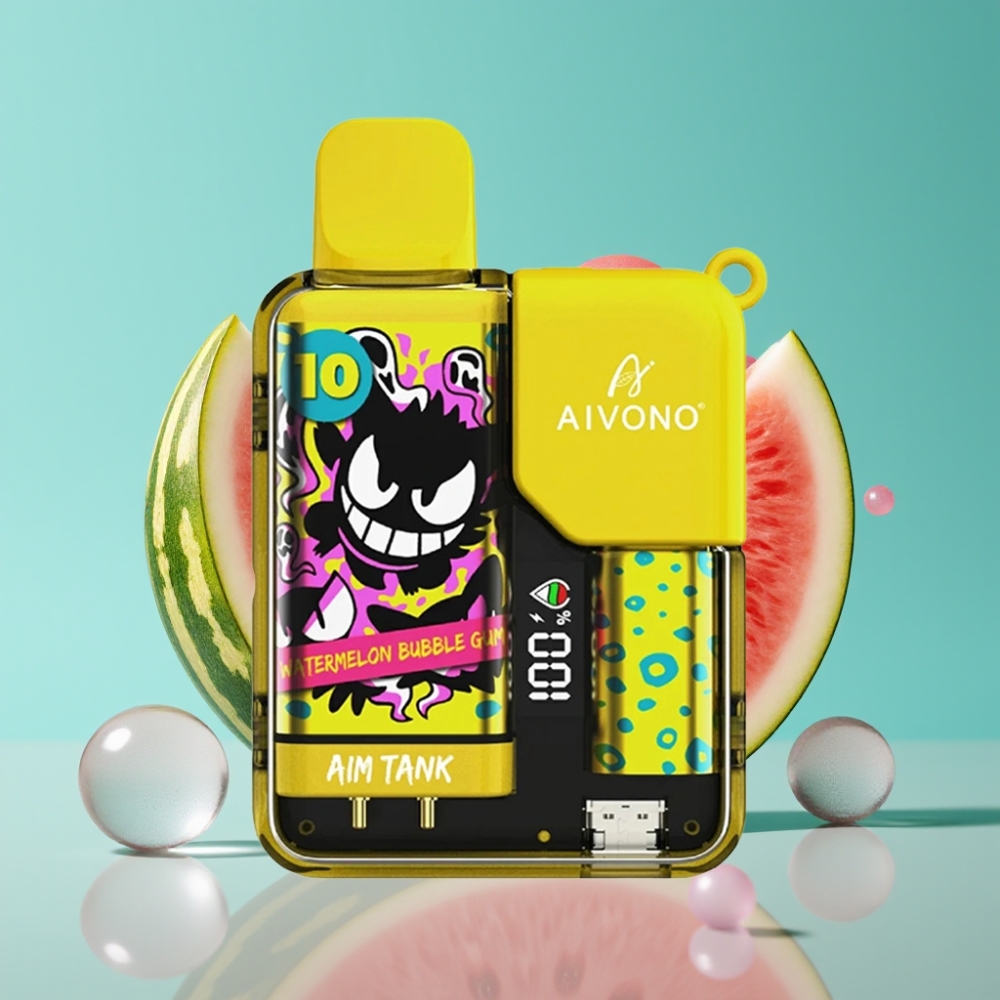 Aivono AIM-TANK 9500 Puffs 18ml Watermeloen Bubble Gum 650mAh LCD