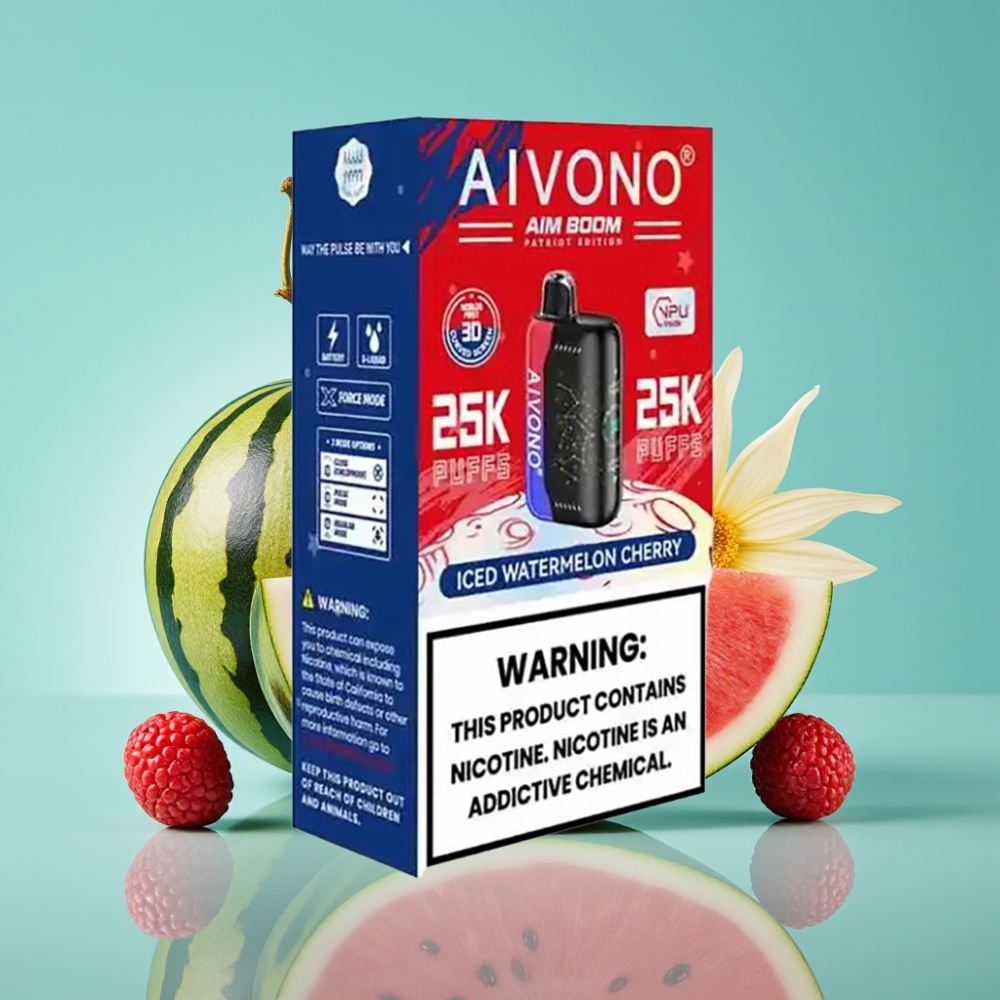 Aivono Aim Boom 25000 Puffs IJs Watermeloen Kers 28ml 650mAh Type-C