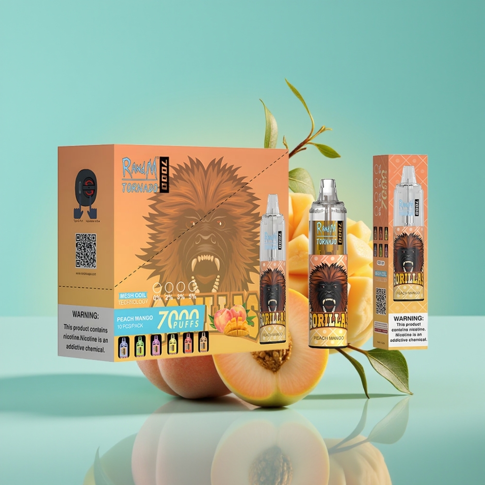 Fumot Tornado 7000 14ML Peach Mango Wegwerp Vape