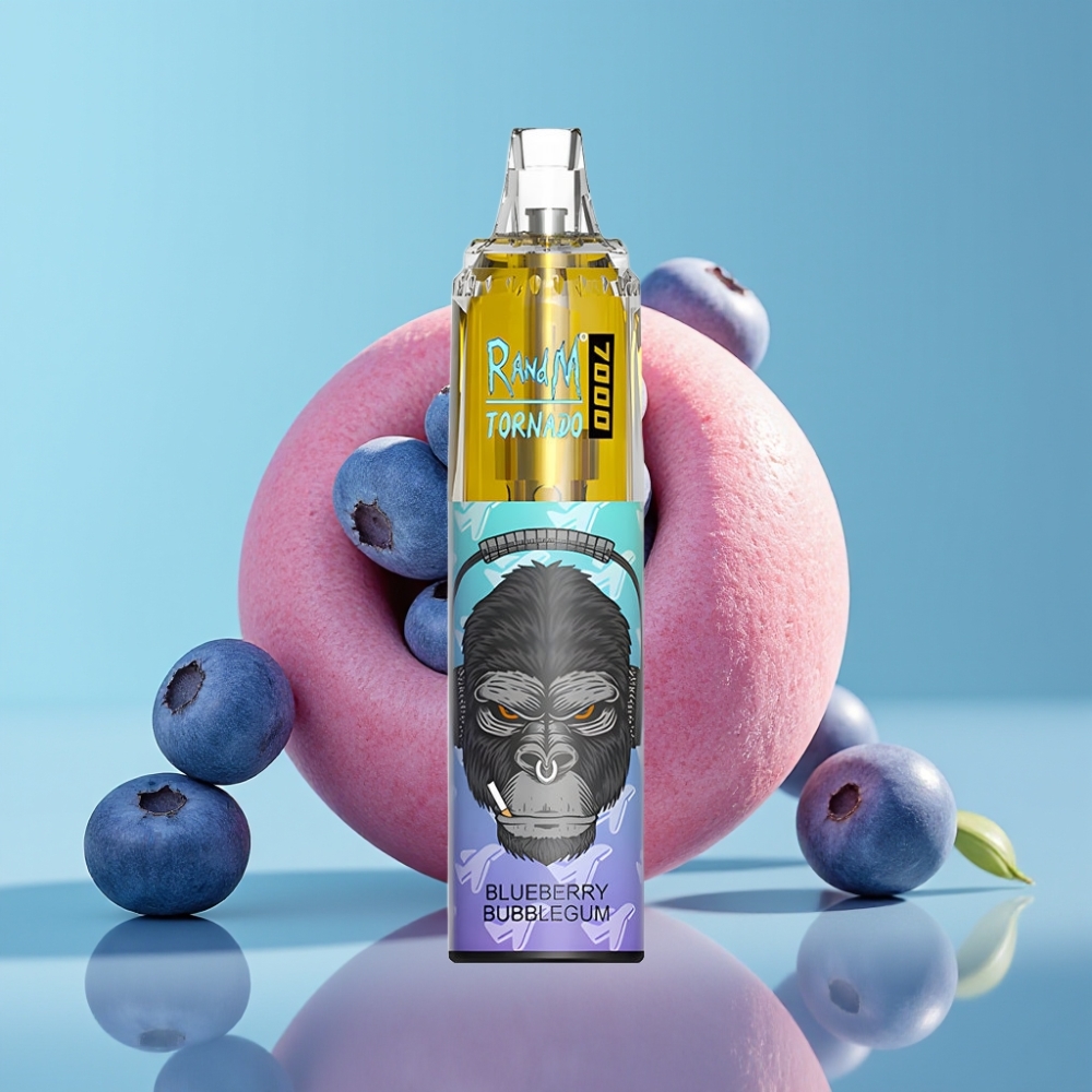 Fumot Tornado 7000 Puffs 14ML Blauwe Bubbelgum Wegwerp Vape