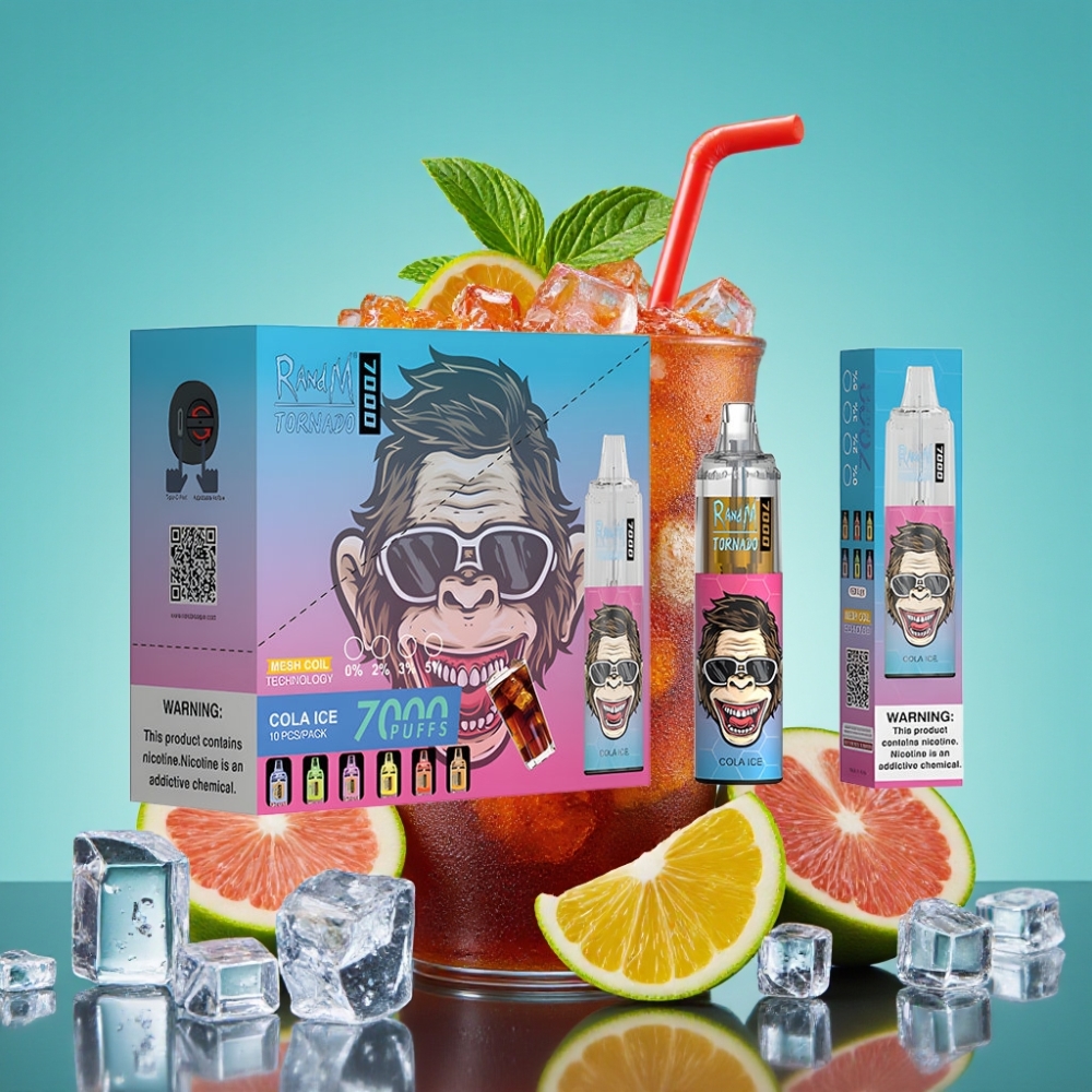Fumot Tornado 7000 Puffs 14ML Cola Ijs Wegwerp Vape