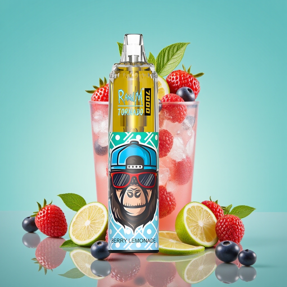 Fumot Tornado 7000 Puffs 14ML Mesh Coil Type-C Bes Berry Lemonade