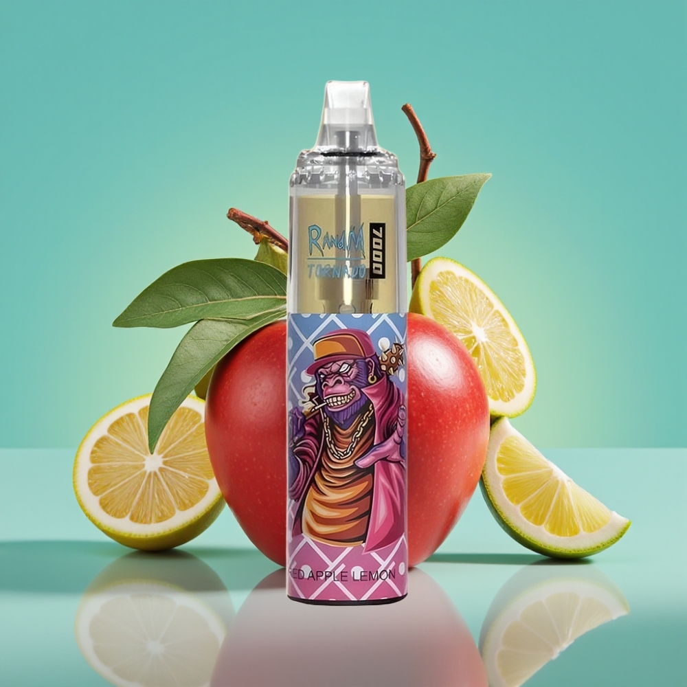 Fumot Tornado 7000 Puffs 14ML Rode Appel Citroen Wegwerp Vape