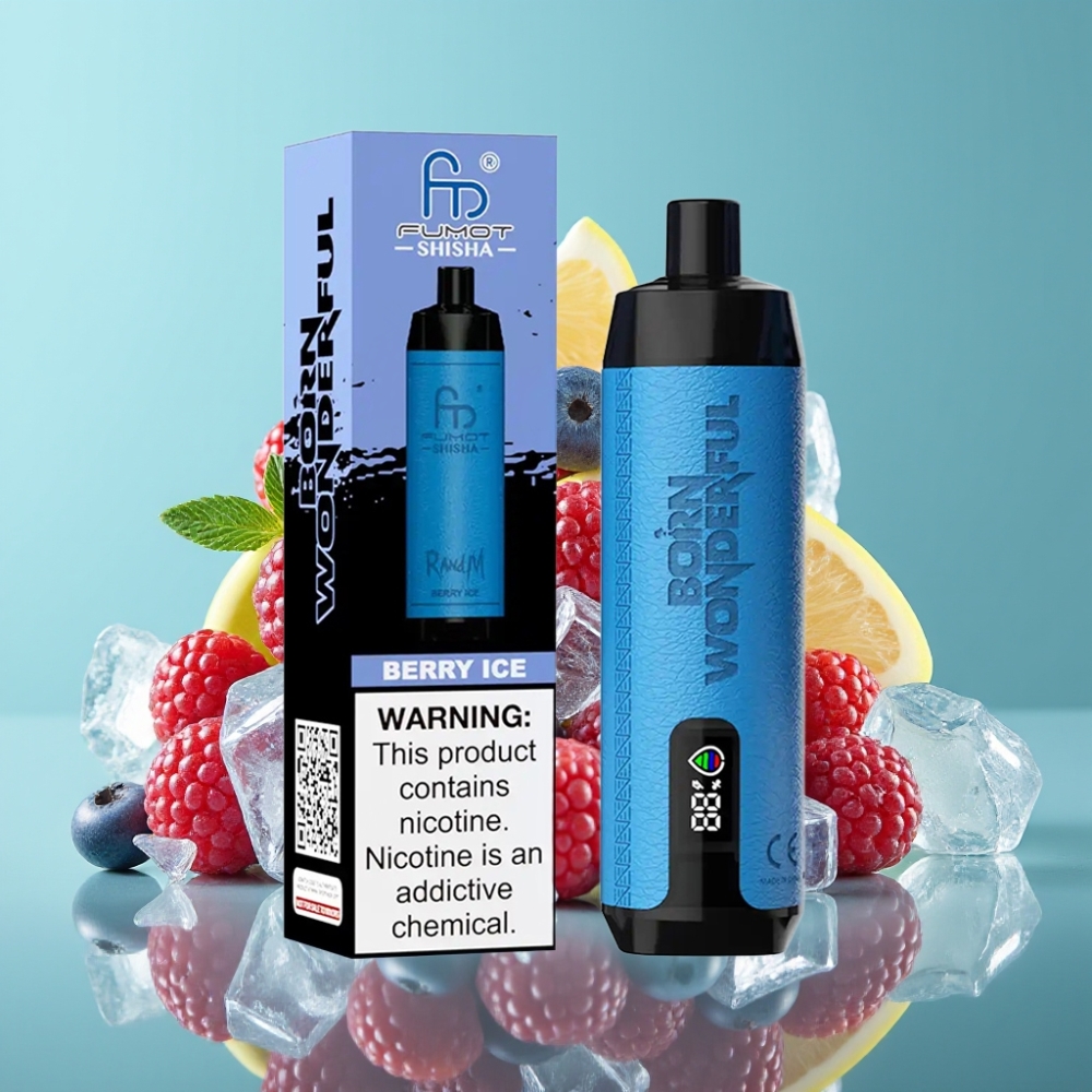 RandM Fumot Shisha 10000 Puffs 18ml Bes Ice Wegwerp Vape