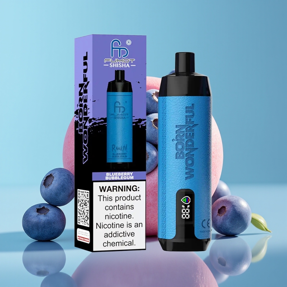 RandM Fumot Shisha 10000 Puffs 18ml Blauwe Bubbelgum Type-C