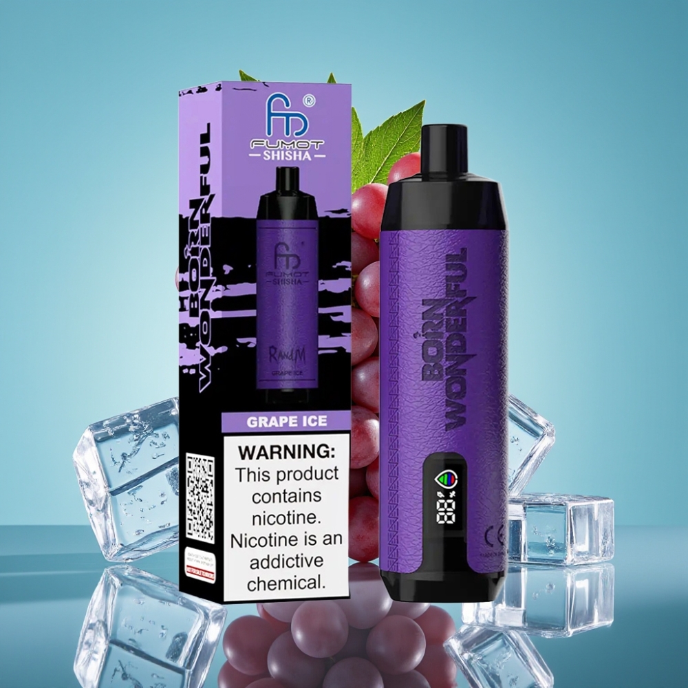 RandM Fumot Shisha 10000 Puffs 18ml Druiven IJs Type-C