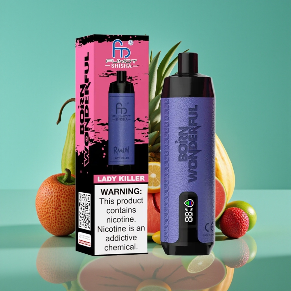RandM Fumot Shisha 10000 Puffs 18ml LED Dame Doder