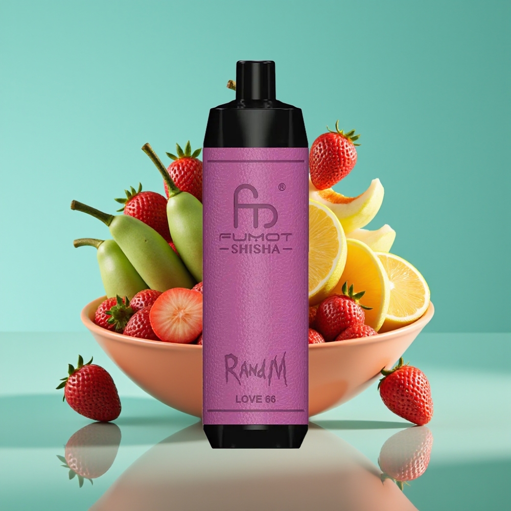 RandM Fumot Shisha 10000 Puffs 18ml Liefde 66 Wegwerp Vape