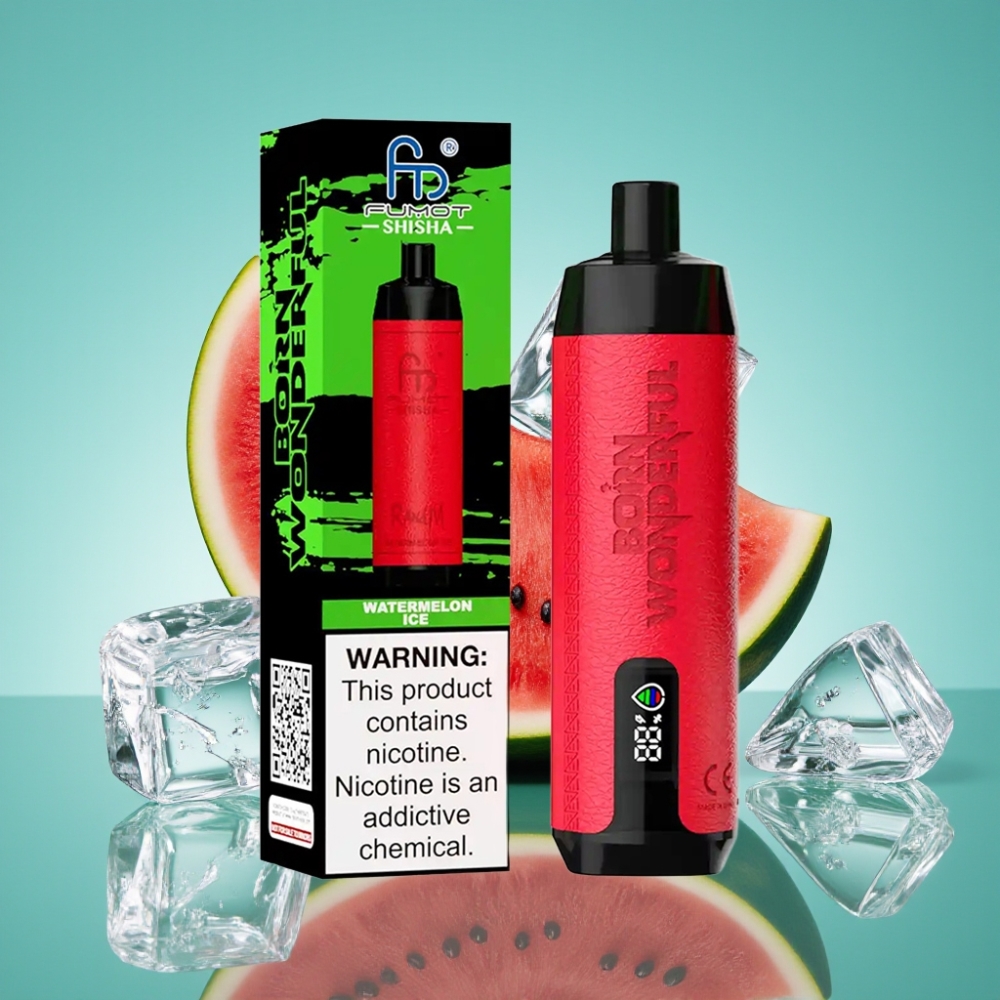 RandM Fumot Shisha 10000 Puffs 18ml Watermeloen Ijs Type-C