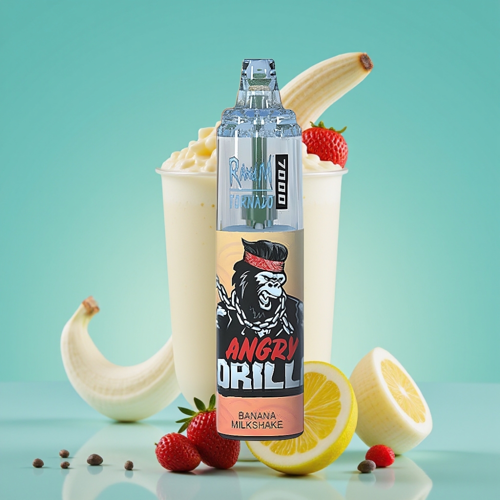 RandM Fumot Tornado 7000 Puffs 14ML Banana Milkshake Wegwerp Vape