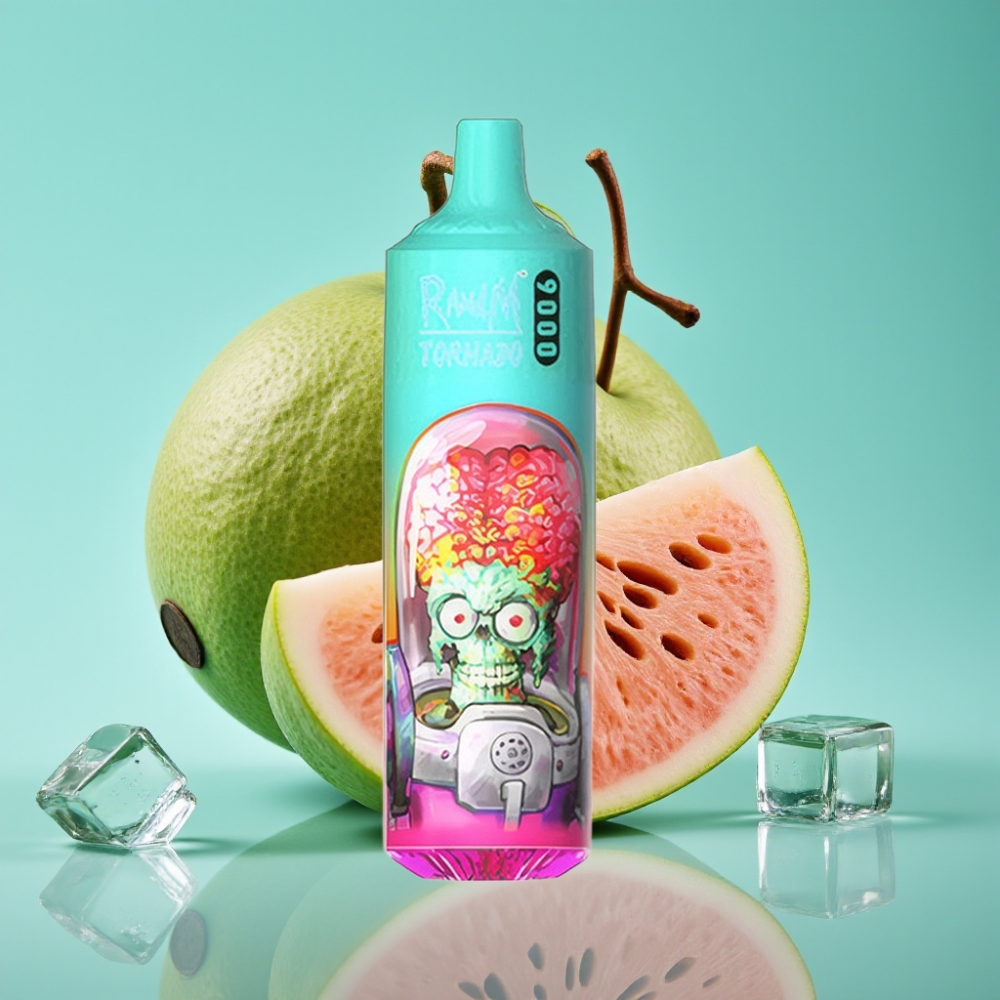 RandM Tornado 9000 Puffs 850mAh 18mL Guava IJs