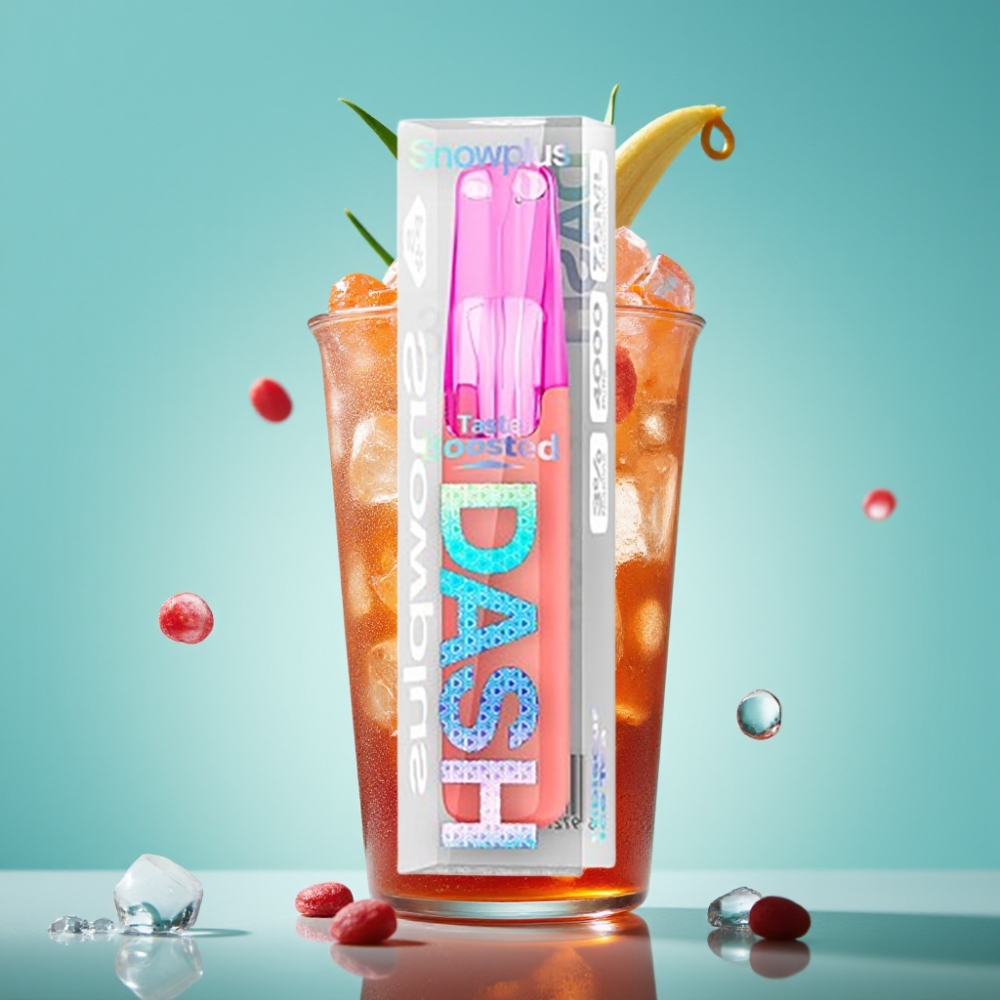 Snowplus Dash 4000 Puffs 75 ml Hibiscus IJsthee Keramisch 530 mAh