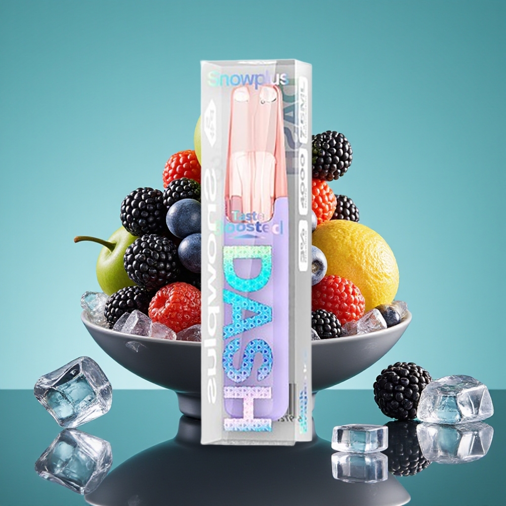 Snowplus Dash 4000 Puffs Keramisch 75 ml Zwarte Draak IJs