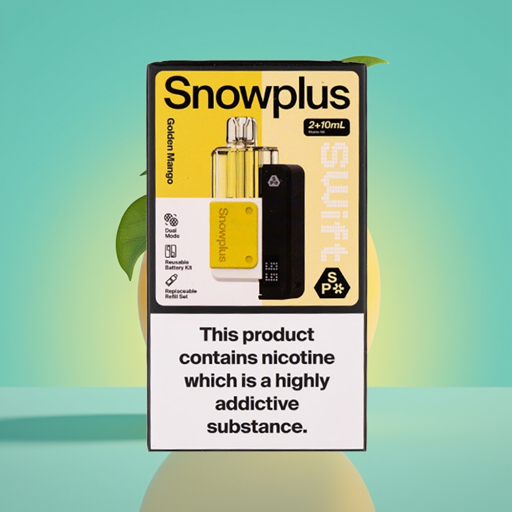 Snowplus Swift 5000 Puffs Dual Mesh Gouden Mango Pod Kit 1000mAh