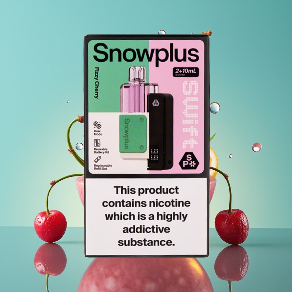 Snowplus Swift 5000 Puffs Dual Mesh Pod Kit 2+10 ml Fizzende Kers