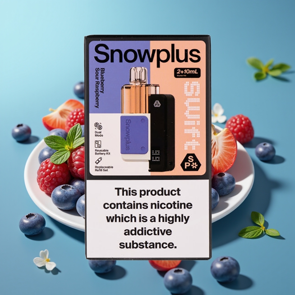 Snowplus Swift 5000 Puffs Dual Mesh Pod Kit Blauwe Bes Zure Framboos