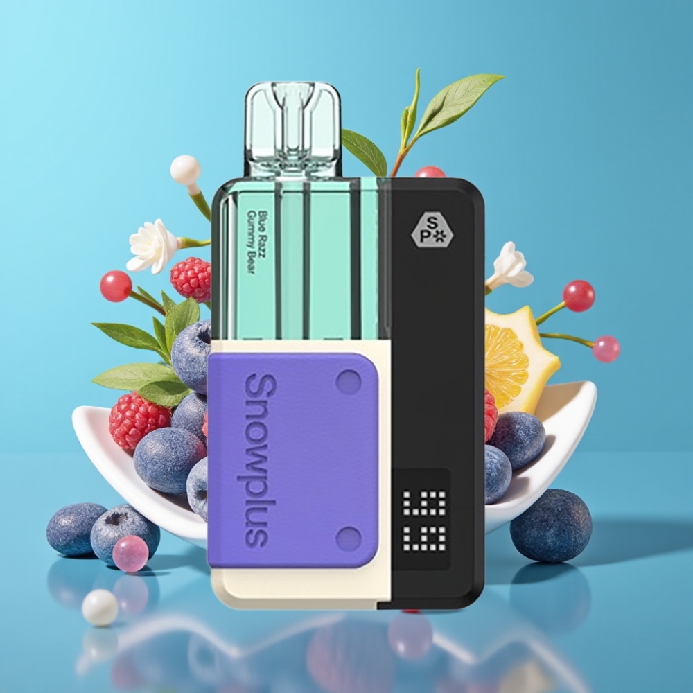 Snowplus Swift 5000 Puffs Pod Kit Dual Mesh Blauwe Razz Gumbeer