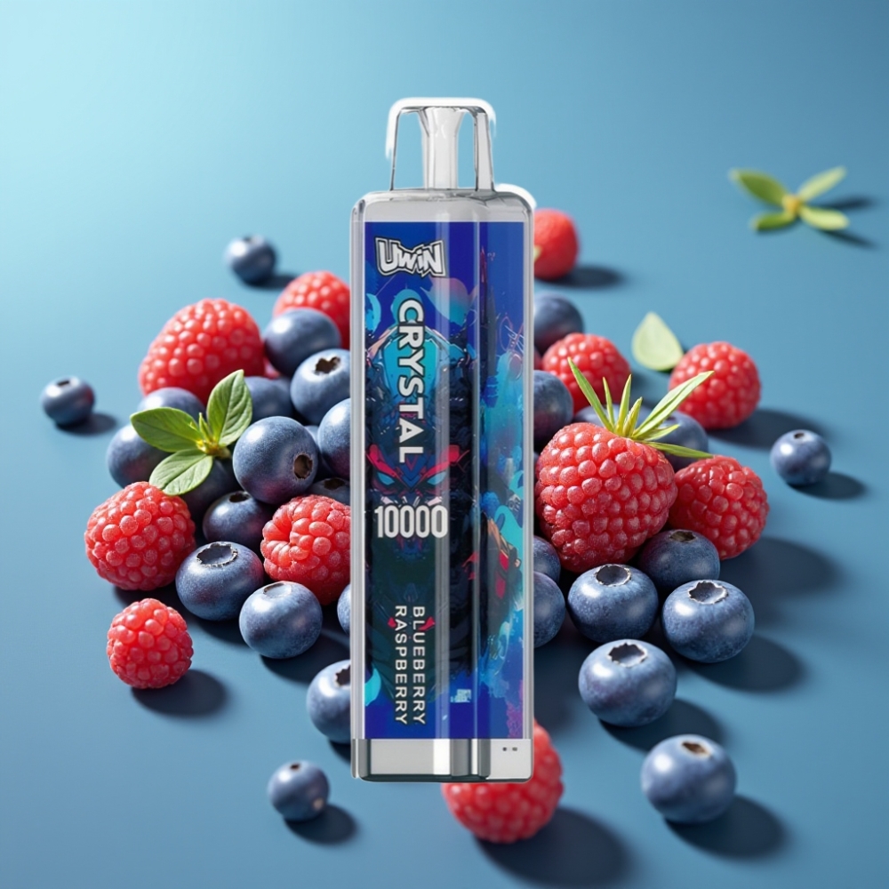 UWIN Crystal 10000 Puffs 18ml 5 Blauwe Framboos