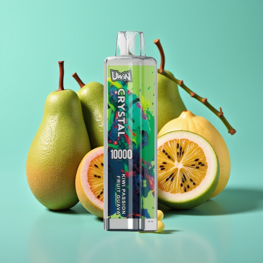 UWIN Crystal 10000 Puffs 18ml 5 Kiwi Passievrucht Guave