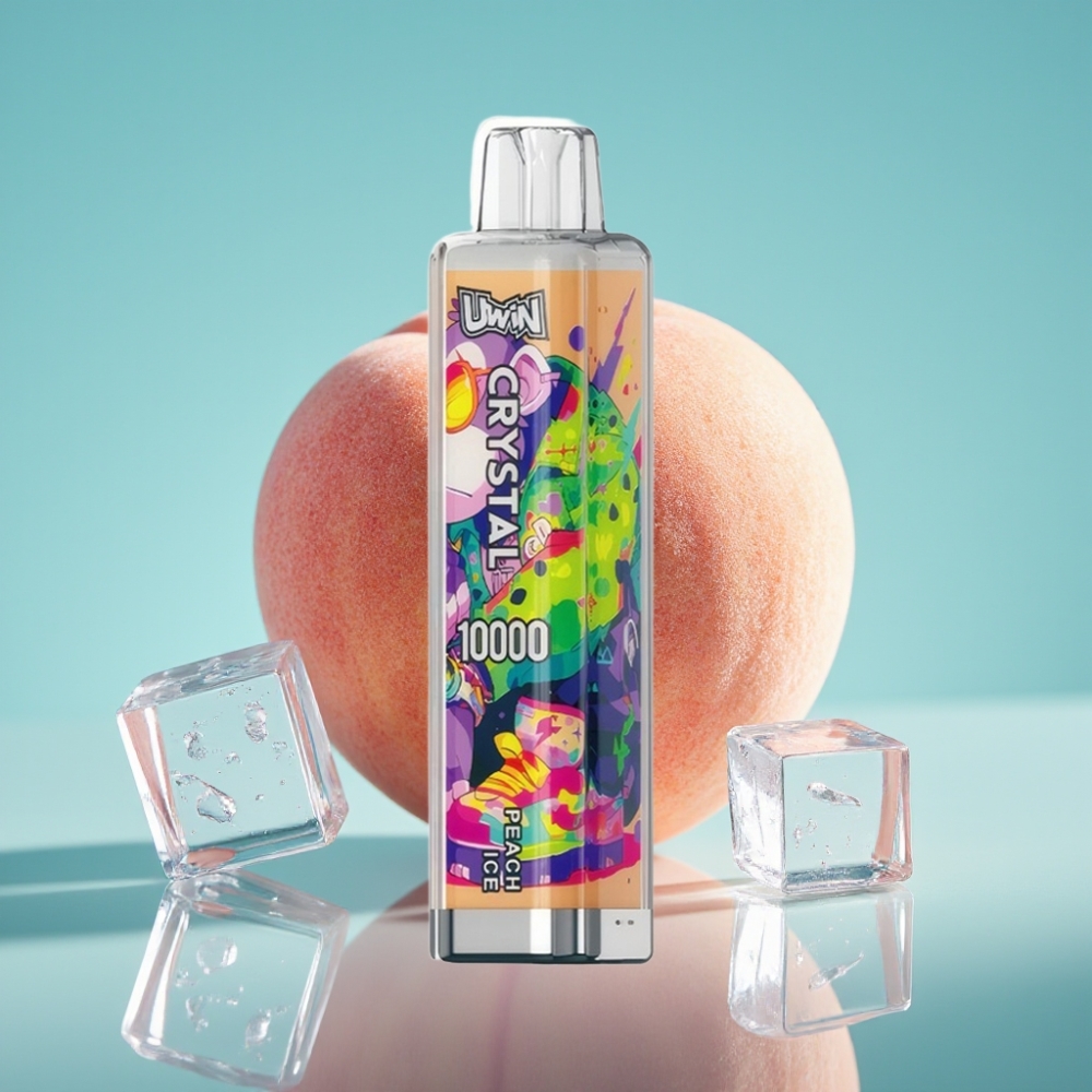 UWIN Crystal 10000 Puffs 18ml 650mAh Perzik IJs