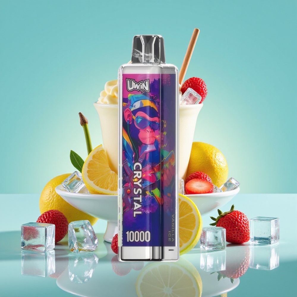 UWIN Crystal 10000 Puffs 18ml 650mAh Vanille IJs