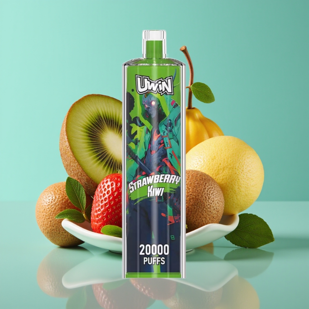 Uwin Shisha Hookah Crystal 20000 Puffs 22ml Type-C Aardbei Kiwi