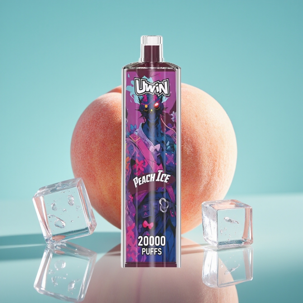Uwin Shisha Hookah Crystal 20000 Puffs 22ml Type-C Perzik Ijs