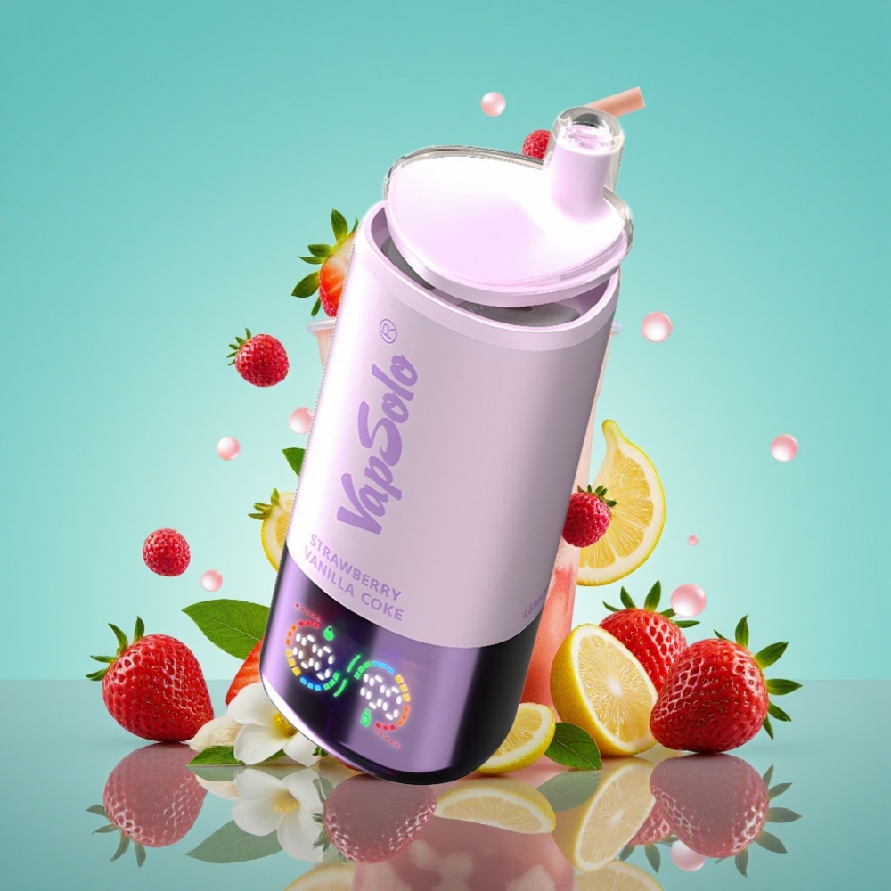 VapSolo Triple 30000 Puffs 40ml Aardbei Vanille Cola Type-C