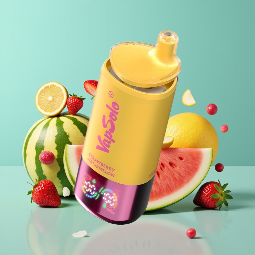 VapSolo Triple 30000 Puffs 40ml Aardbei Watermeloen  Citroen Perzik Type-C