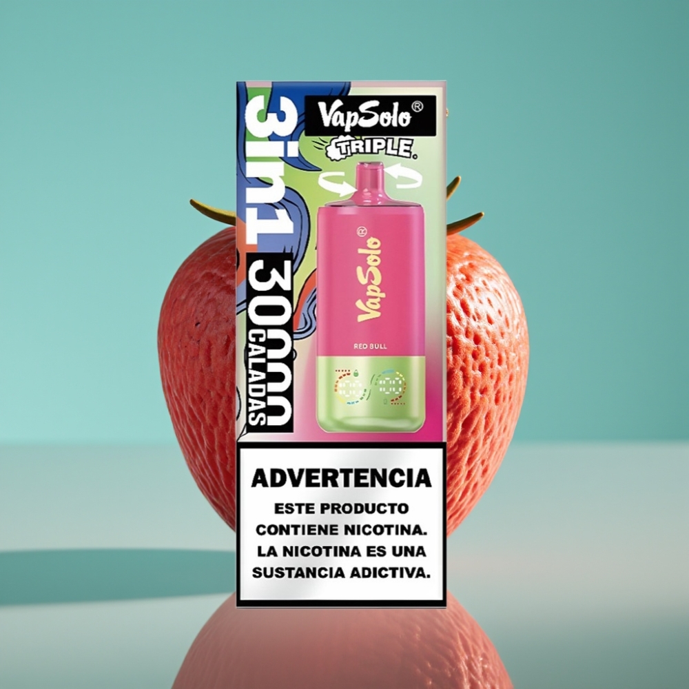 VapSolo Triple 30000 Puffs 40ml Red Bull Type-C
