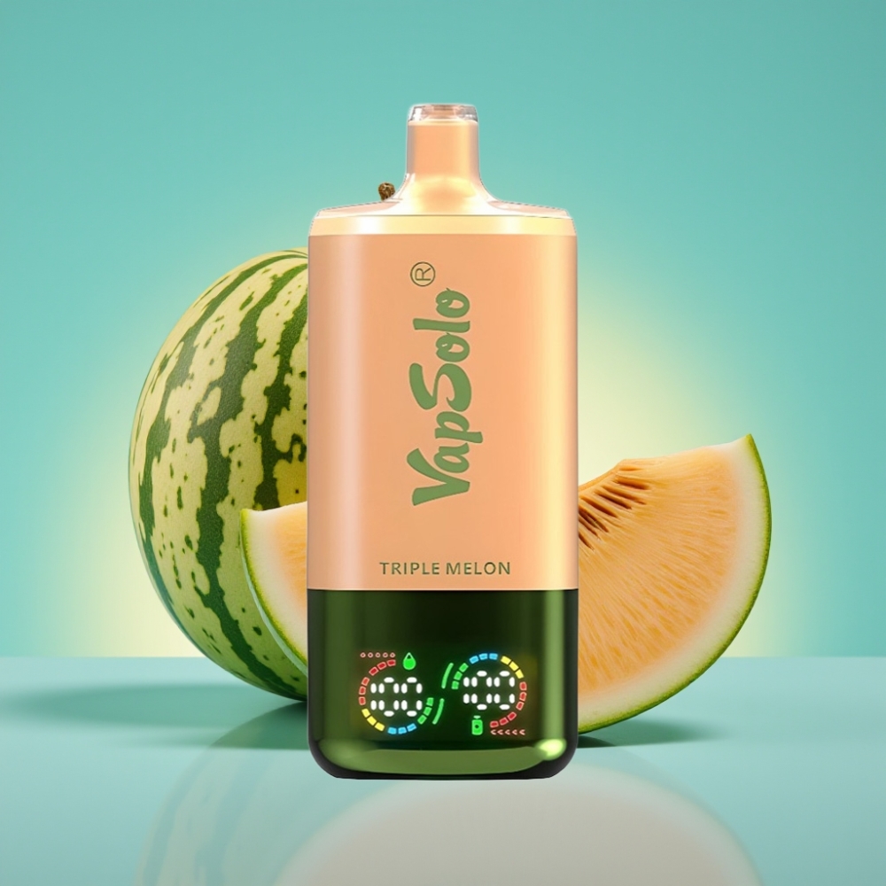 VapSolo Triple 30000 Puffs 40ml Type-C Drie Meloen