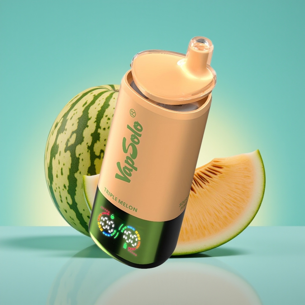 VapSolo Triple 30000 Puffs 40ml Type-C Drie Meloen