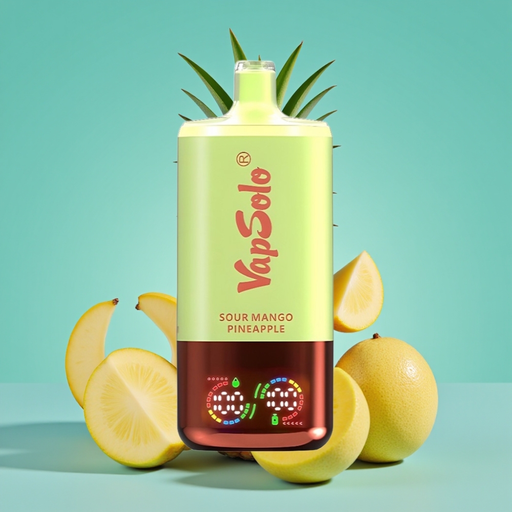VapSolo Triple 30000 Puffs 40ml Zure Mango Ananas Type-C