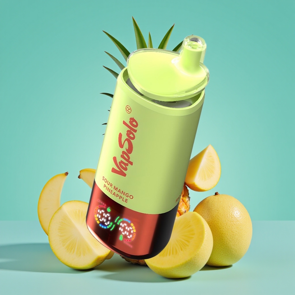 VapSolo Triple 30000 Puffs 40ml Zure Mango Ananas Type-C