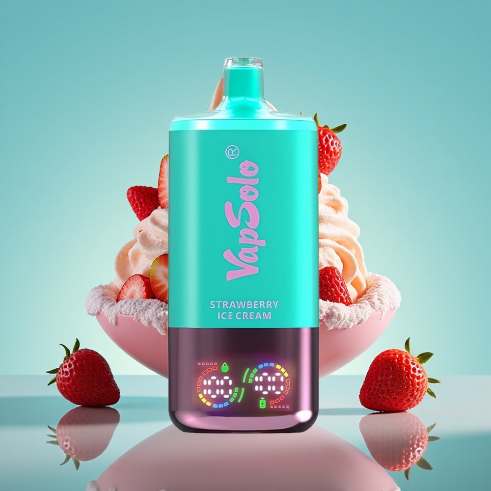 VapSolo Triple 30000 Puffs Aardbeienijs 40ml Type-C