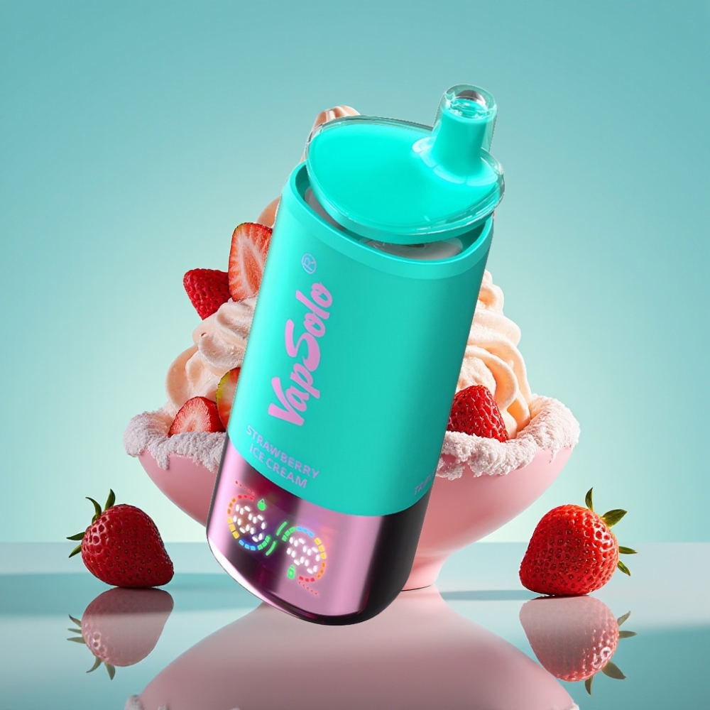 VapSolo Triple 30000 Puffs Aardbeienijs 40ml Type-C