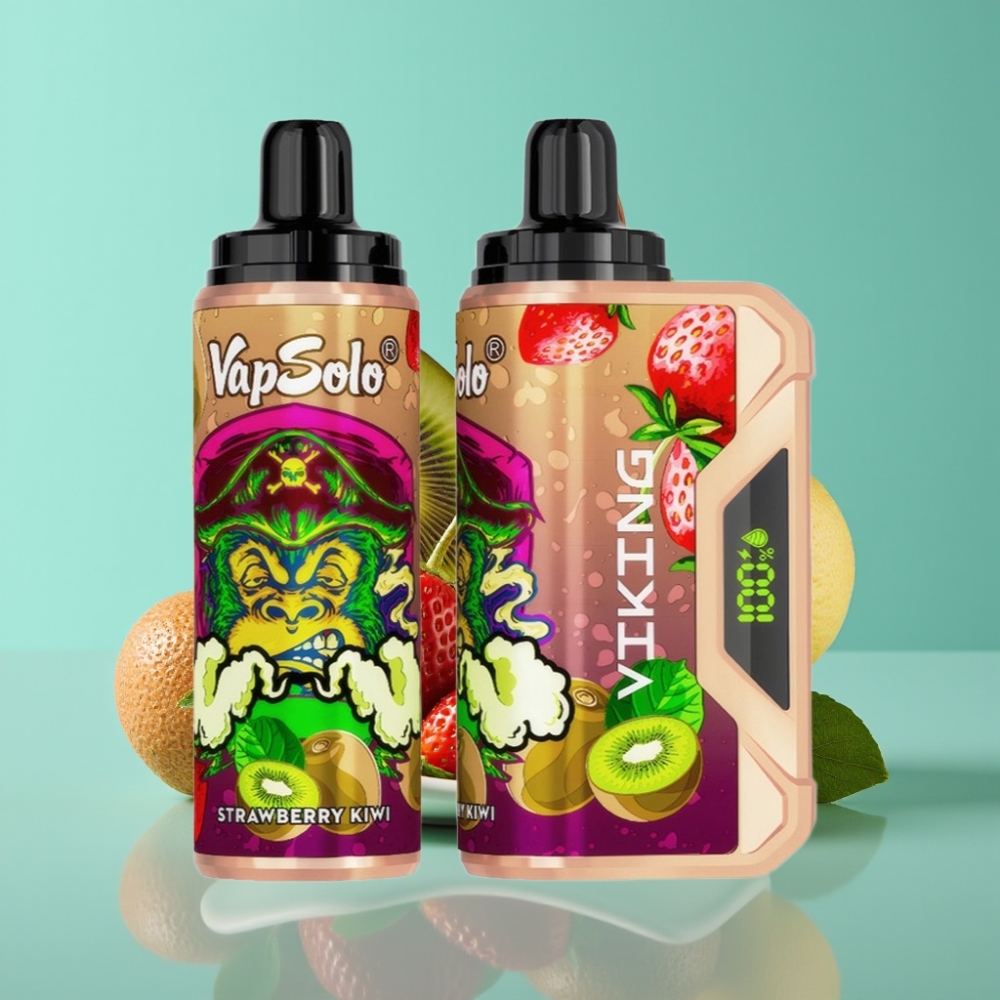 VapSolo VIKING 12000 Puffs 22ml Aardbei Kiwi Wegwerp Vape