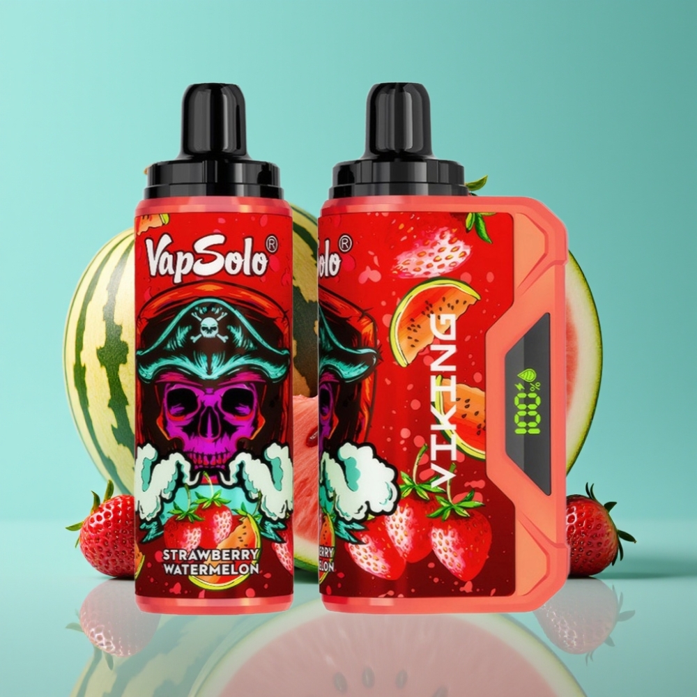 VapSolo VIKING 12000 Puffs 22ml Aardbei Watermeloen Wegwerp Vape