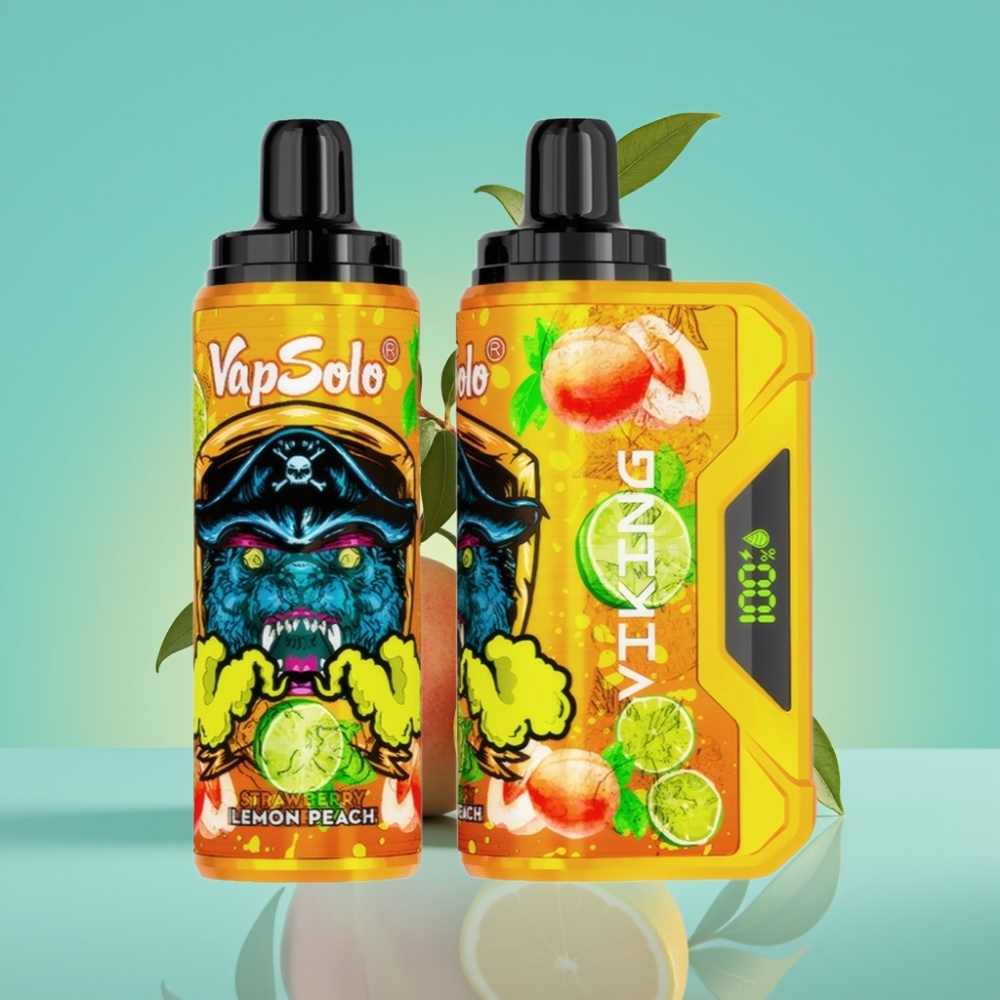 VapSolo VIKING 12000 Puffs 22ml Citroen Perzik Wegwerp Vape