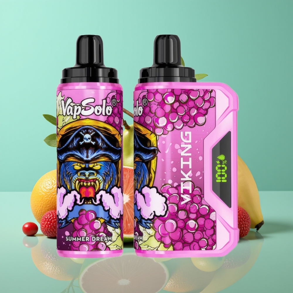 VapSolo VIKING 12000 Puffs 22ml ZomerDroom Wegwerp Vape