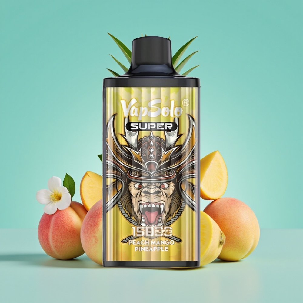 Vapsolo Super 15000 Puffs 40ml Perzik Mango Ananas Type-C 850mAh